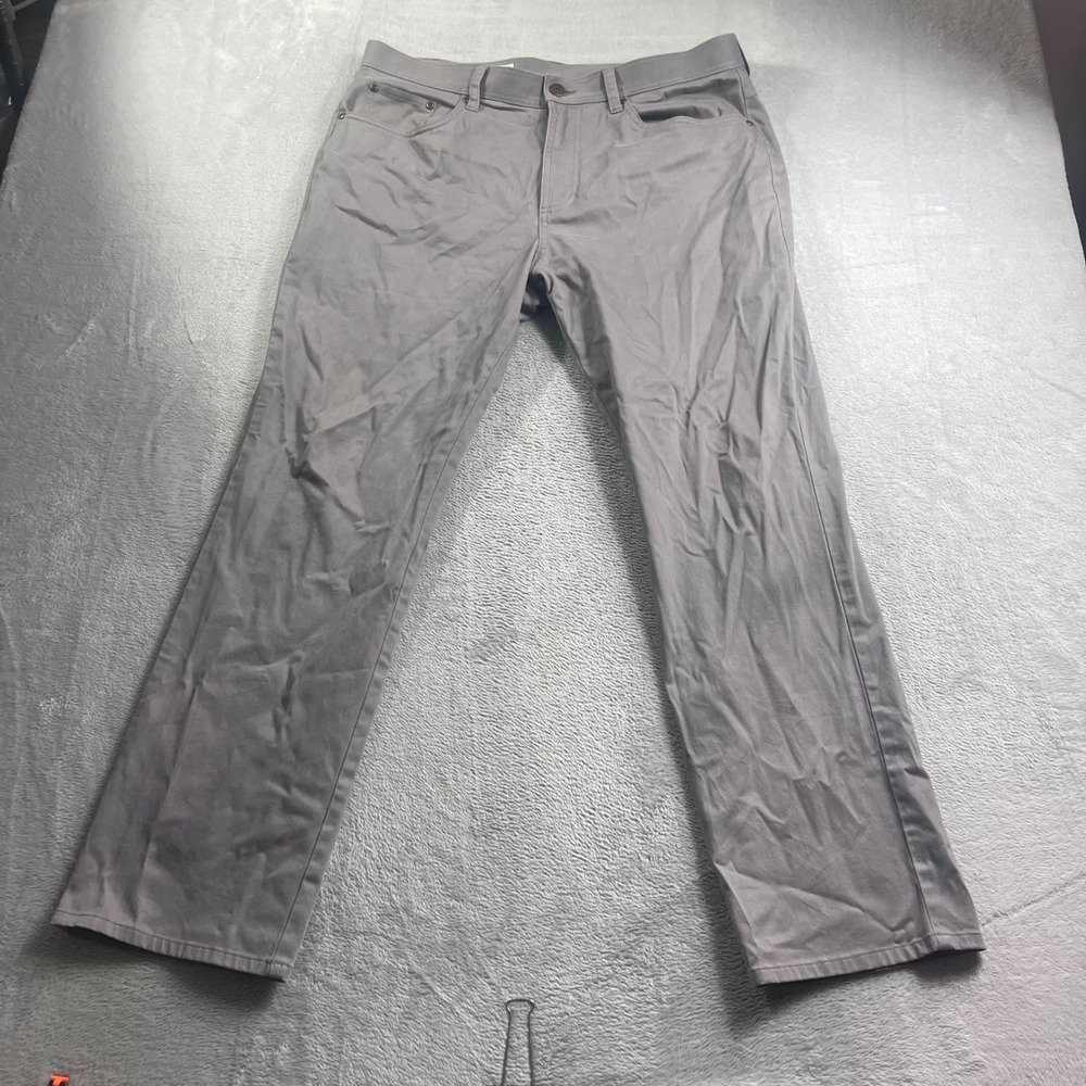 Onward Reserve Mens 5-Pocket Pants Grey Straight Leg Size 36x30